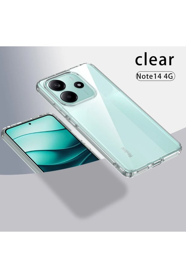 Xiaomi Redmi Note 14 4g Case Flexible and Exact Fit Luxury Transparent Silicone