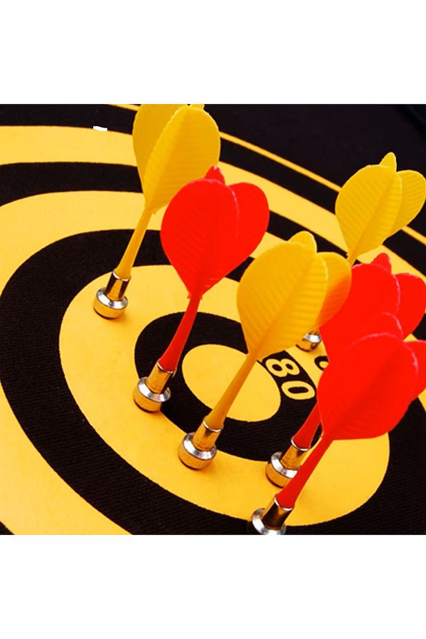 Yüksek Kalite En Büyük Boy Mıknatıslı Manyetik Dart Seti Çift Yönlü Rulo Hedef Tahtası 6ok Dartboard - 7