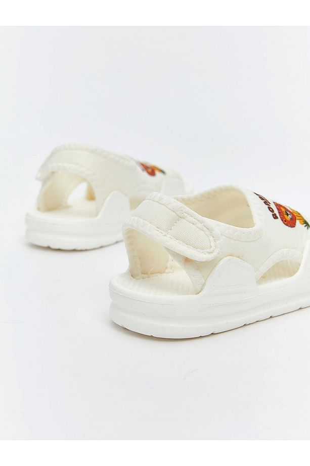 LCW STEPS Bej Hayvan Baskılı Erkek Bebek Sandalet - 5