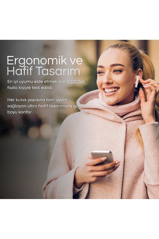 Air 4.Nesil ANC Premium Bluetooth Kulaklık 2025 Özel Seri (Şeffaf kılıf hediye) - 5