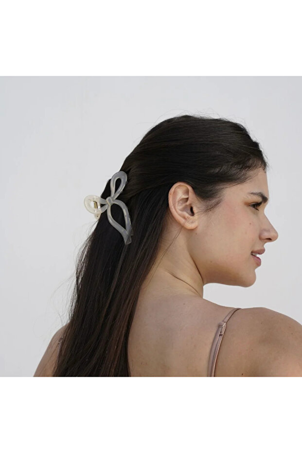 Bow Claw Clip – Cute Plastic Hair Claw Clip with Bow for Women