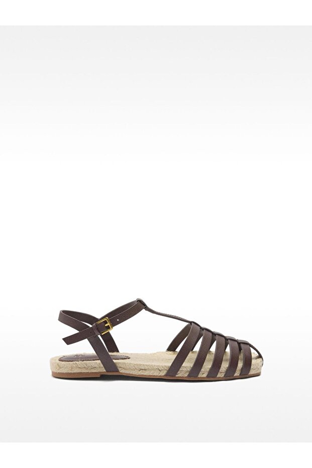 Bantlı Jüt Sandalet - 3