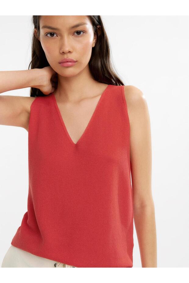 V Yaka Örme Üst - 2