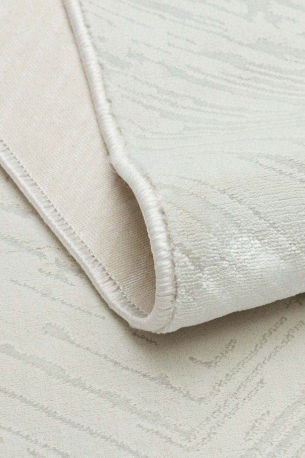Lotus C20 Krem - Sentetik Bambu Parlak Saten Salon Koridor Mutfak Halısı - 4