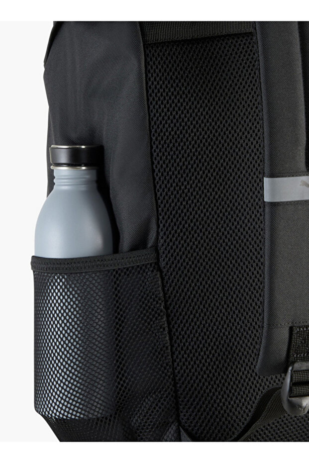 Logo Print School Backpack with Adjustable Shoulder Straps and Side Release Buckle Closure - 3