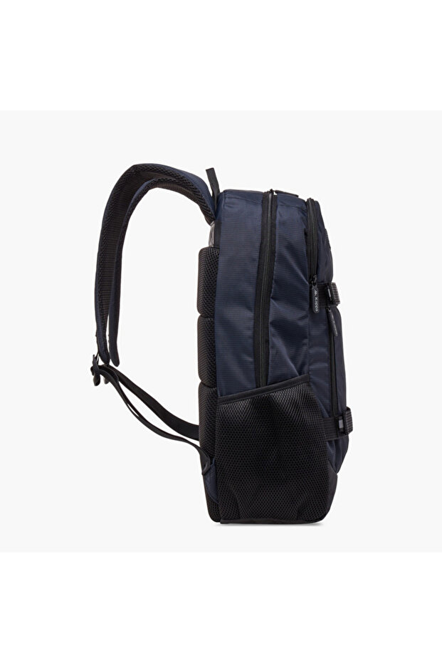 حقيبة ظهر مدرسية متينة مع أحزمة قابلة للتعديل وسحاب للإغلاق - 14 × 30 × 46 سم - 3