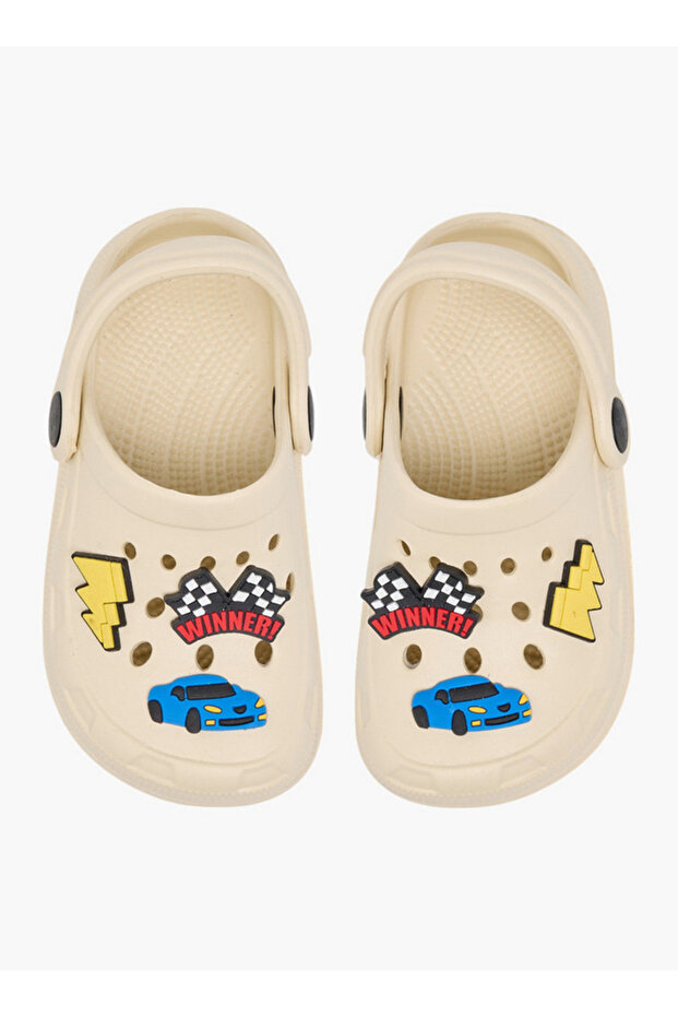 Boys Racing Accent Clogs with Backstrap