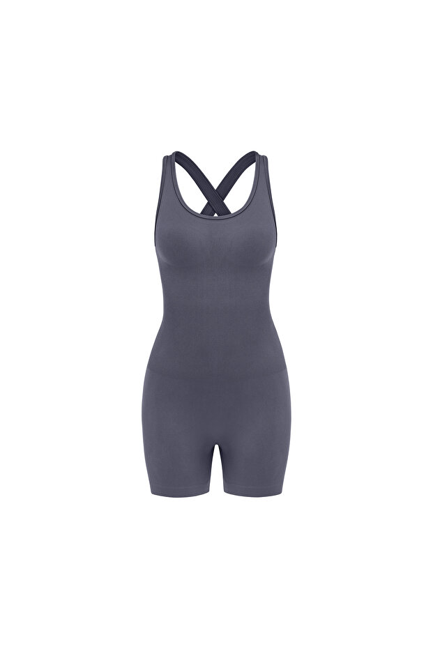 Füme Push Up Şort Tulum - 1