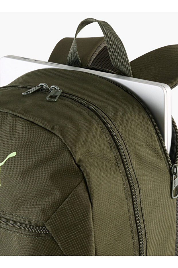 Logo Print School Backpack with Adjustable Shoulder Straps and Zip Closure - W 33 x H 46 x D 16 cm - 4