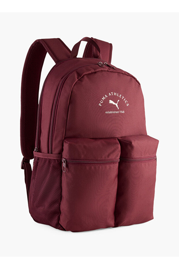Logo Print School Backpack with Adjustable Shoulder Straps and Zip Closure - W 33 x H 45 x D 16 cm - 1