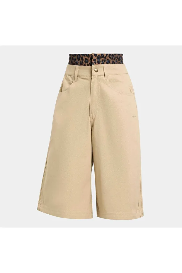 Firebird Utility Kadın Bej Jean Şort (JX8762) - 4