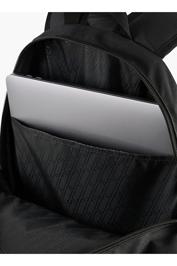 Logo Print School Backpack with Adjustable Straps and Zip Closure - W 33 x H 45 x D 16 cm - 6