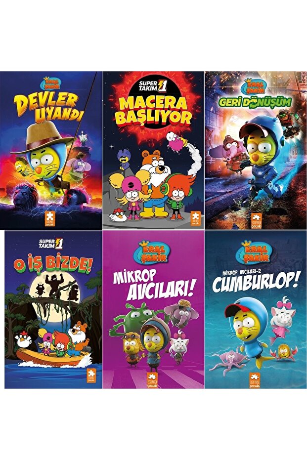 Kral Şakir 6 Book Set + Giants + Back Dnşm + Adventure Bşlyr + O Business We Are + Mikrp + Cumburlop