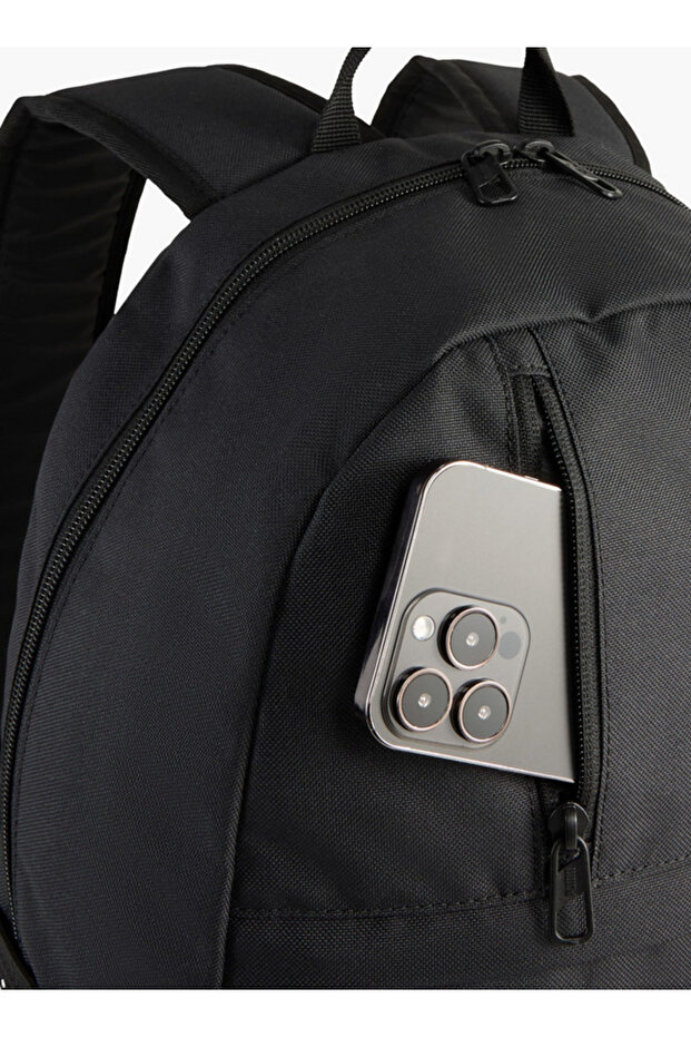 Logo Print School Backpack with Adjustable Straps and Zip Closure - W 33 x H 45 x D 16 cm - 5