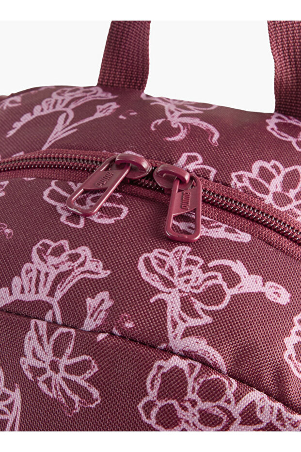 Girls Floral Print School Backpack with Adjustable Straps and Zip Closure - W 31 x H 44 x D 15 cm - 4