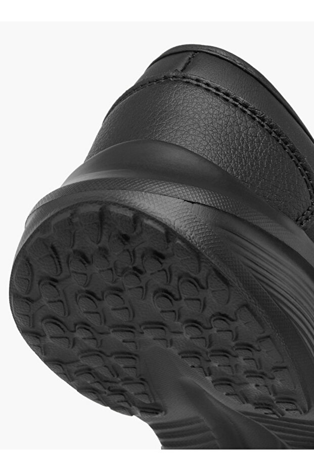 Girls Solid School Shoes with Hook and Loop Closure - 7