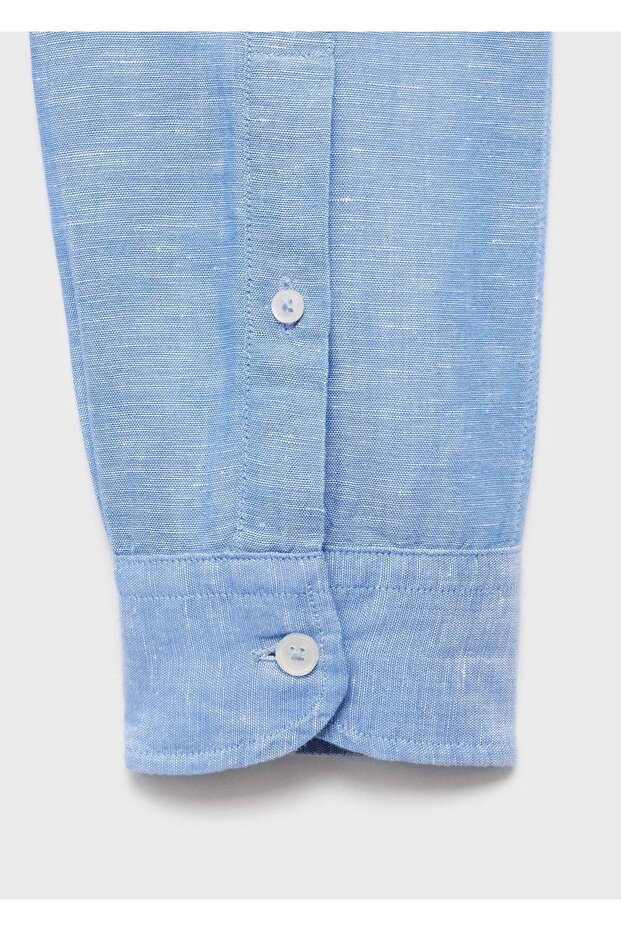 Cepli keten gömlek - 8