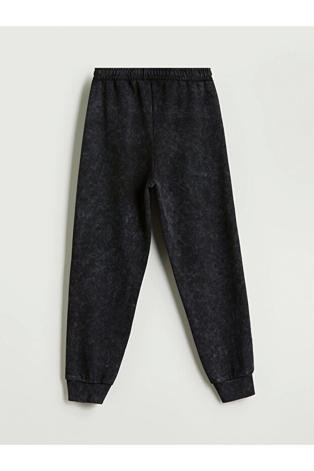LCW Kids Siyah Beli Lastikli Erkek Çocuk Jogger Eşofman Altı - 3