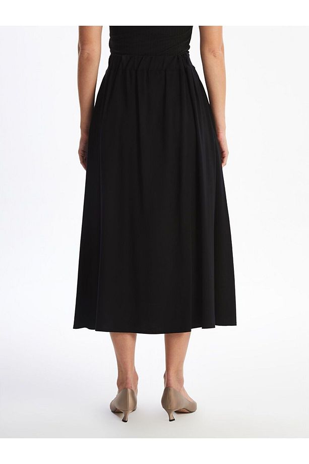 LCW Modest Kadın Beli Lastikli Düz Etek - 4
