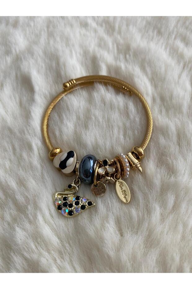 Charmlı Model Çelik Bileklik - 2