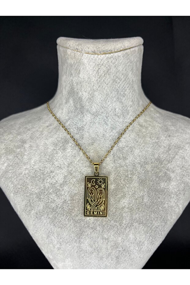 Gemini Zodiac Sign Special Design Steel Zodiac Sign Necklace