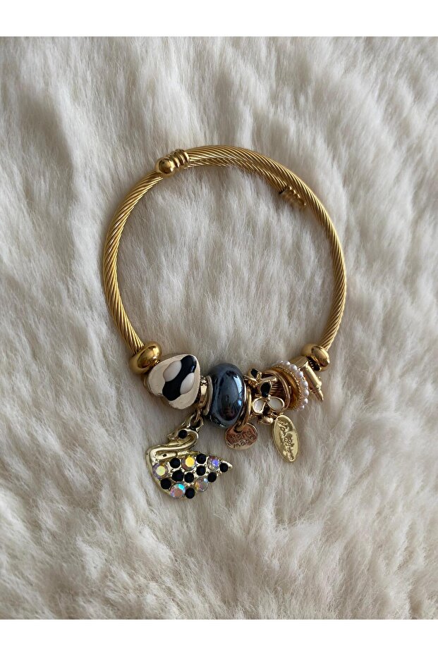 Charmlı Model Çelik Bileklik - 3