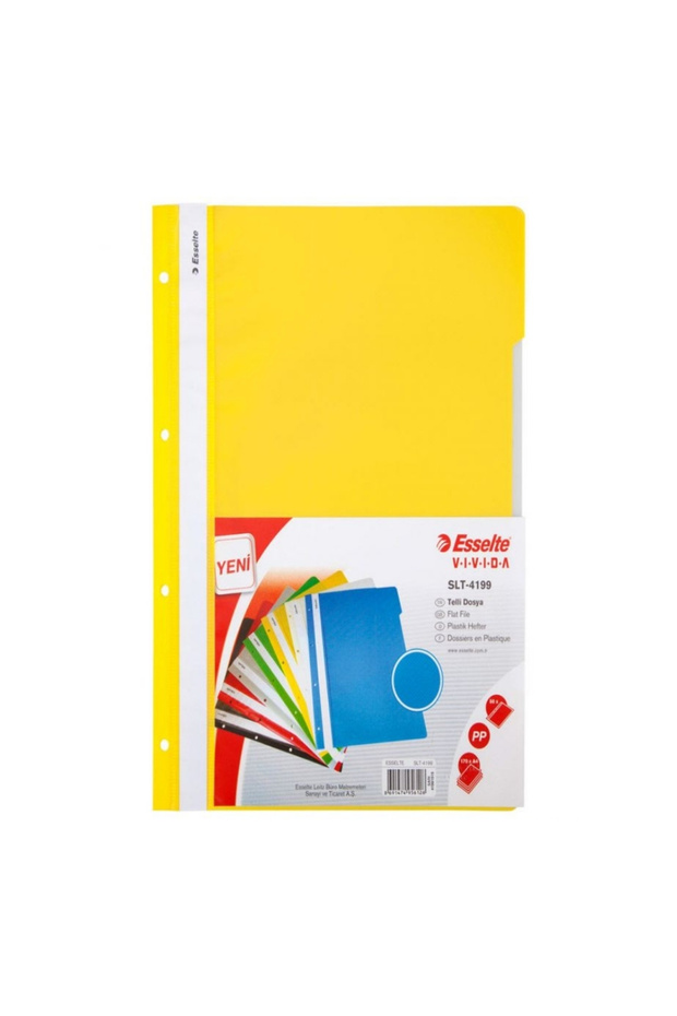 Ring Binder, Yellow, 50 Pack, A4 Size, 4 Hole Construction