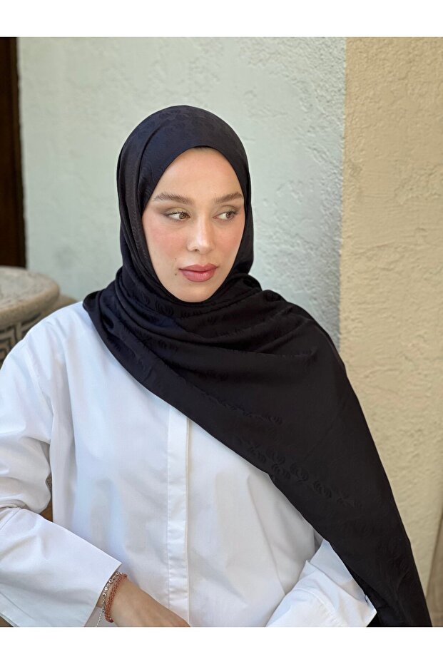 شال بنمط صدى من سلسلة جاكار حريري - 3