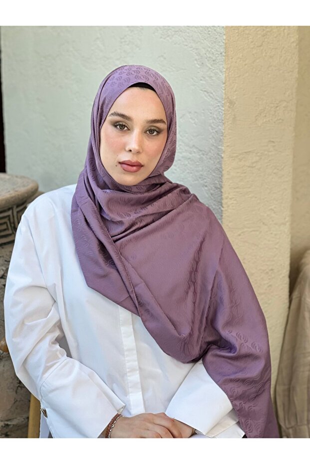 شال بنمط صدى من سلسلة جاكار حريري - 3