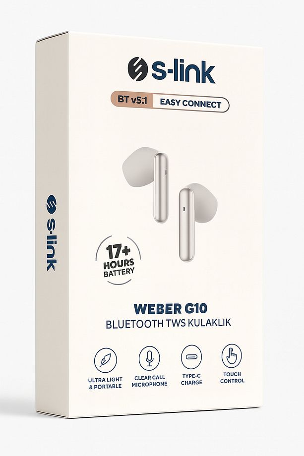 S-Link Weber G10 TWS Bluetooth 5.1 Kablosuz Kulaklık - 1