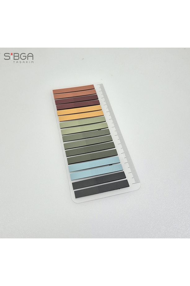 İnce Şerit 320 yaprak Şeffaf Renkli Postit Post-it Post It. Kitap Ayracı Ayraç Postit Sticker - 3