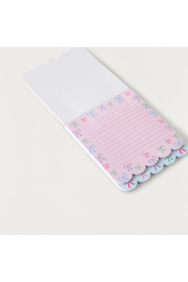 Bow Print Layered Notepad - 4