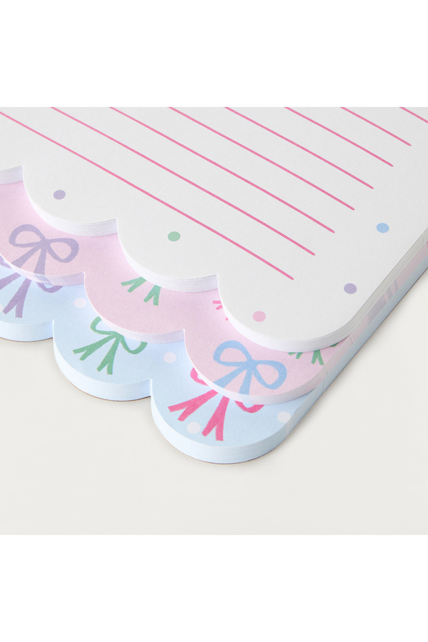 Bow Print Layered Notepad - 3