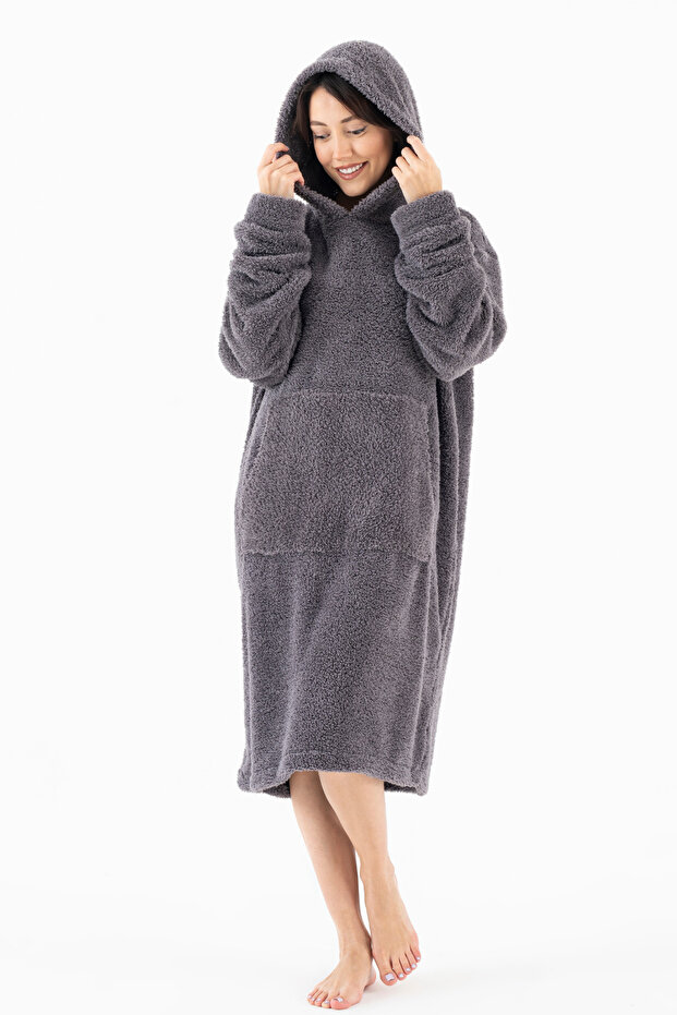 100% Wellsoft Hooded Wearable Tv Blanket Unisex