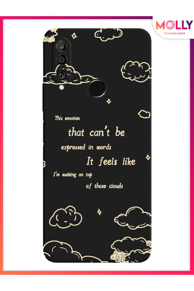 Black Sky Whisper Pattern Silicone Case for Huawei P30 Lite