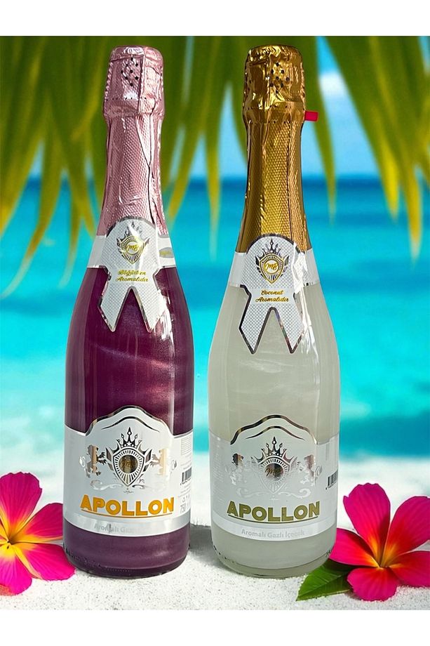 Apollon Alkolsüz Simli Şampanya_ Böğürtlenli Ve Kokonat Aromalı Içecek - 3