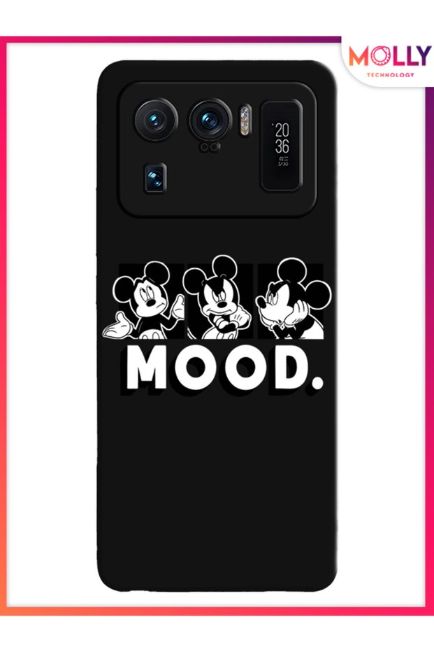 حافظة سيليكون منقوشة باللون الأسود من Midnight Mood لهاتف Xiaomi Mi 11 Ultra