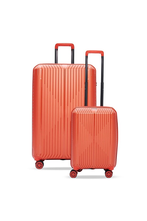 Polipropilen 2'li Valiz Seti Büyük & Kabin Turuncu - 1