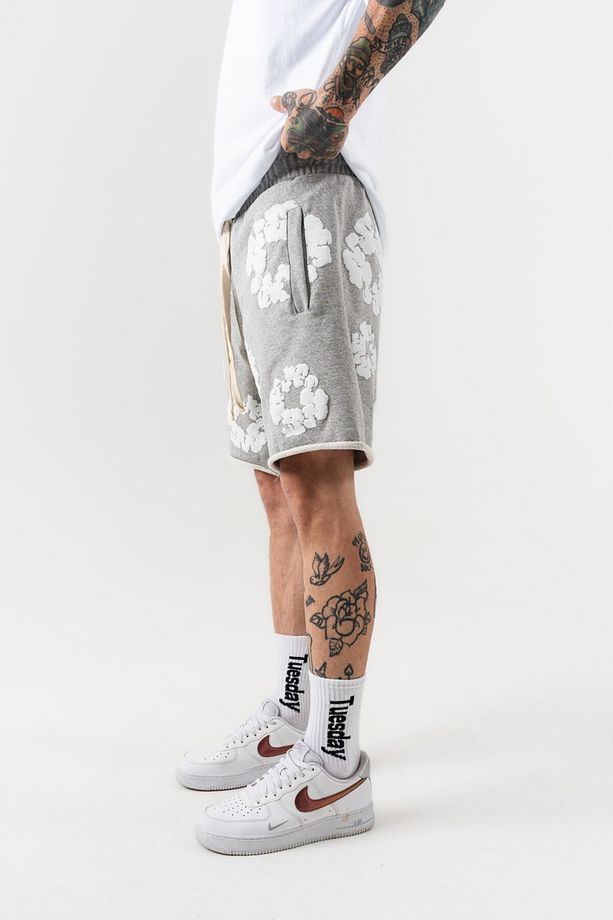 Kanye Tears Kabartmalı Oversize Şort - 3