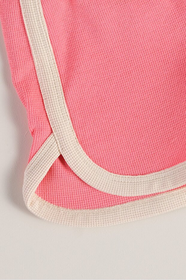 Örme Kumaş Waffle Kız Çocuk Şort % 100 Pamuk - 2