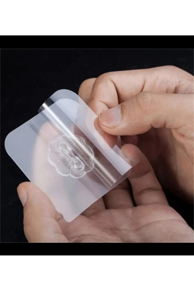 1 Adet Çok Güçlü Kendinden Yapışkanlı Şeffaf Askı - 6