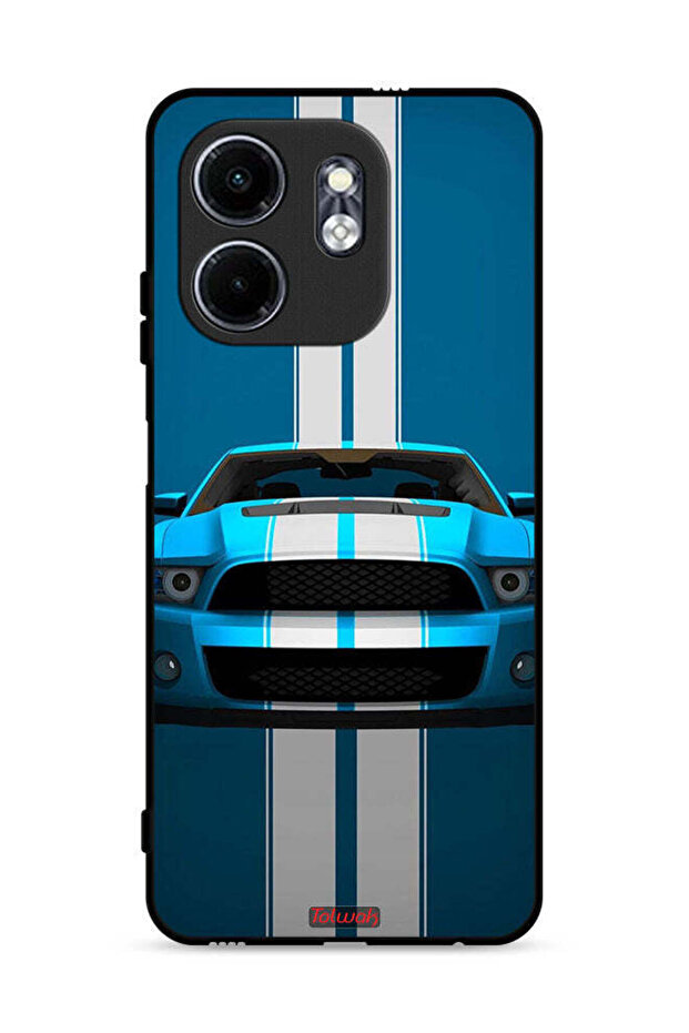 غطاء حماية لهاتف Infinix Smart 9 4G بتصميم سيارة فنية تجريدية
