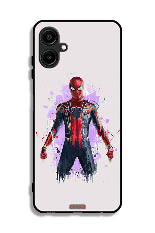 غطاء حماية لهاتف Samsung Galaxy M06 5G بتصميم العنكبوت الحديدي