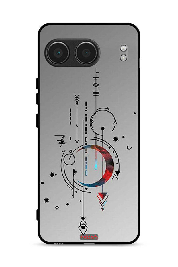 غطاء حماية لهاتف OnePlus Nord 4 5G بنمط فني القمر والسهام