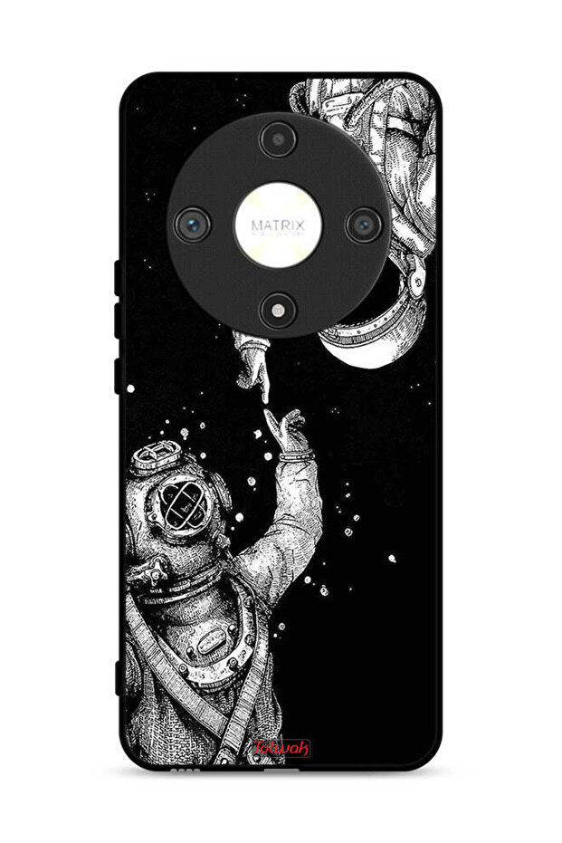 غطاء حماية لهاتف Honor X9b 5G بتصميم رواد الفضاء