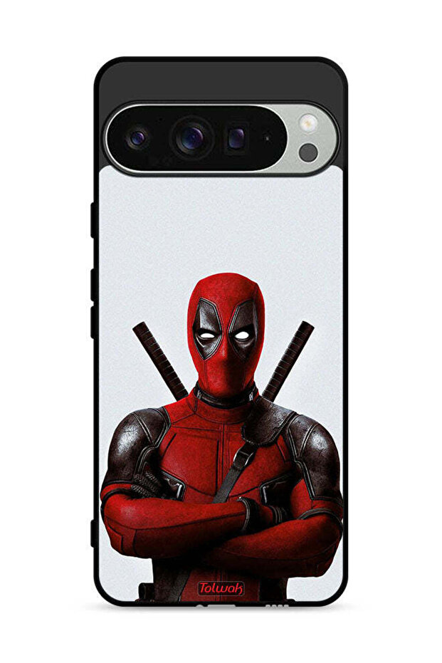 غطاء حماية لجهاز جوجل بيكسل 9 برو بتصميم ديدبول - 1