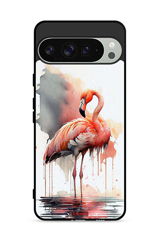 غطاء حماية لجهاز Google Pixel 9 Pro برسومات ألوان مائية استوائية