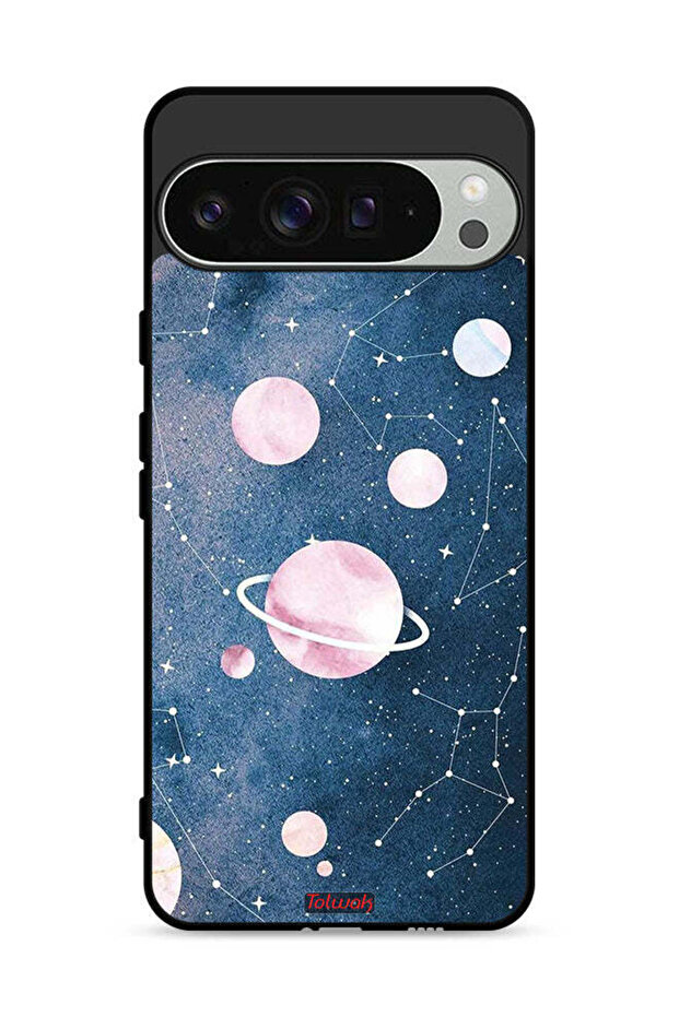 غطاء حماية لجهاز Google Pixel 9 Pro برسومات فنية فضائية