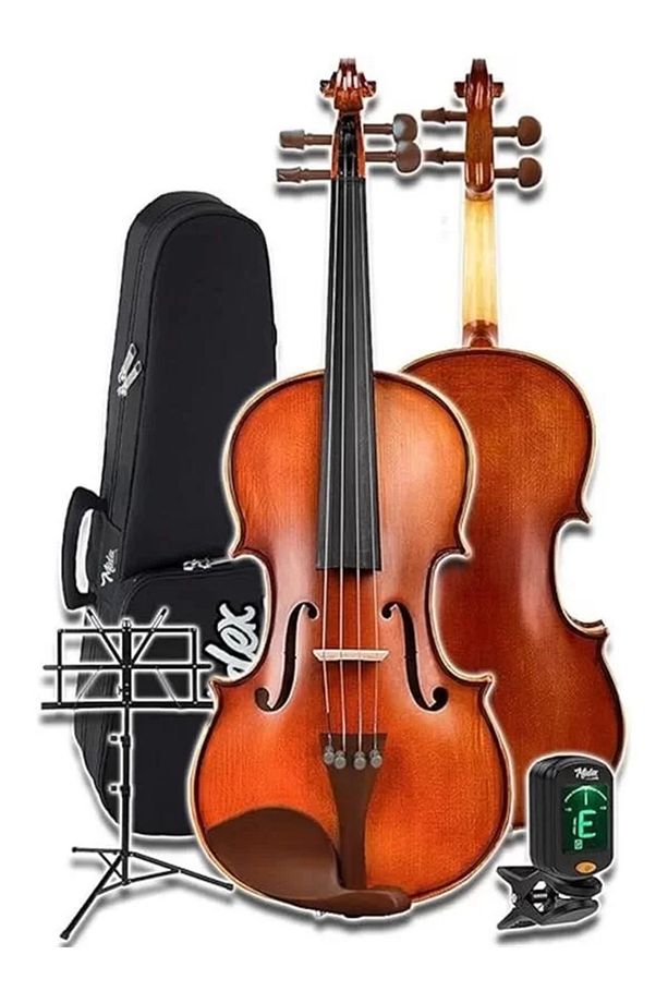 Gla-124X Set Profesyonel Üst Kalite Gül Ağacı Keman 4/4 Tam Boy - 3