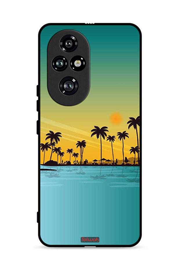 غطاء حماية لهاتف Honor 200 Pro 5G بنقشة فن تجريدي